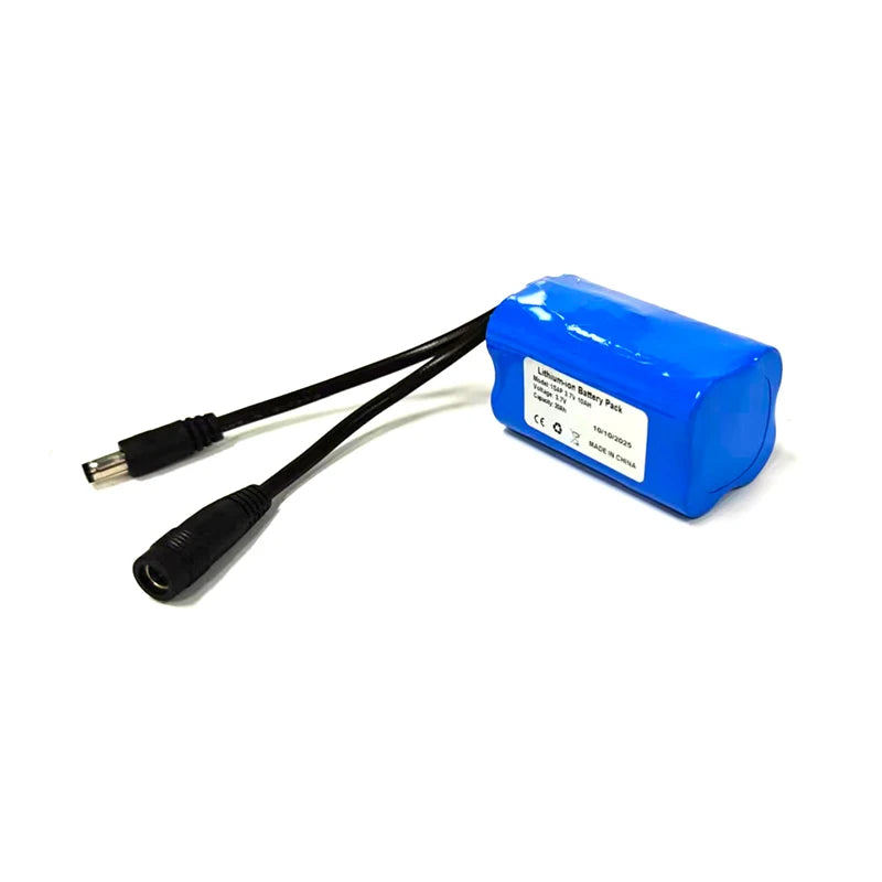 Rechargeable 3.7v 100000mah 10400mah 10ah 10.4ah 1S4P 18650 Cylindrical Li-ion Battery Pack Lithium Ion 3.7v