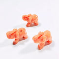 Funny Red Aventurine Crystal Elephant Figurines Hand Carved Animal Figurines in HZ the New