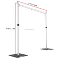 Hot Selling Double Crossbar Pipe and Drape Kit Heavy Duty Adjustable Backdrop Stand Backdrop Stand for Wedding Stage Decor