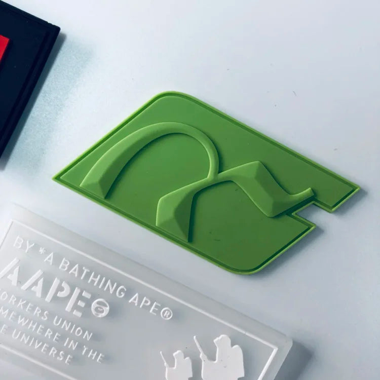 Custom Rubber Patches for Clothing PVC Silicone Rubber Logo Design Garment Badge Labels