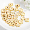 Fenxinju Gold Copper Brass Gear Edge Spacer Beads DIY Semi-finished Jewelry Bracelet Findings Accessories Material Loose Beads