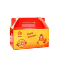 Fantasy Custom Logo Printed Food Grade Paper Green Lunch Paper Box to Go Handle Lunch Box With Handle