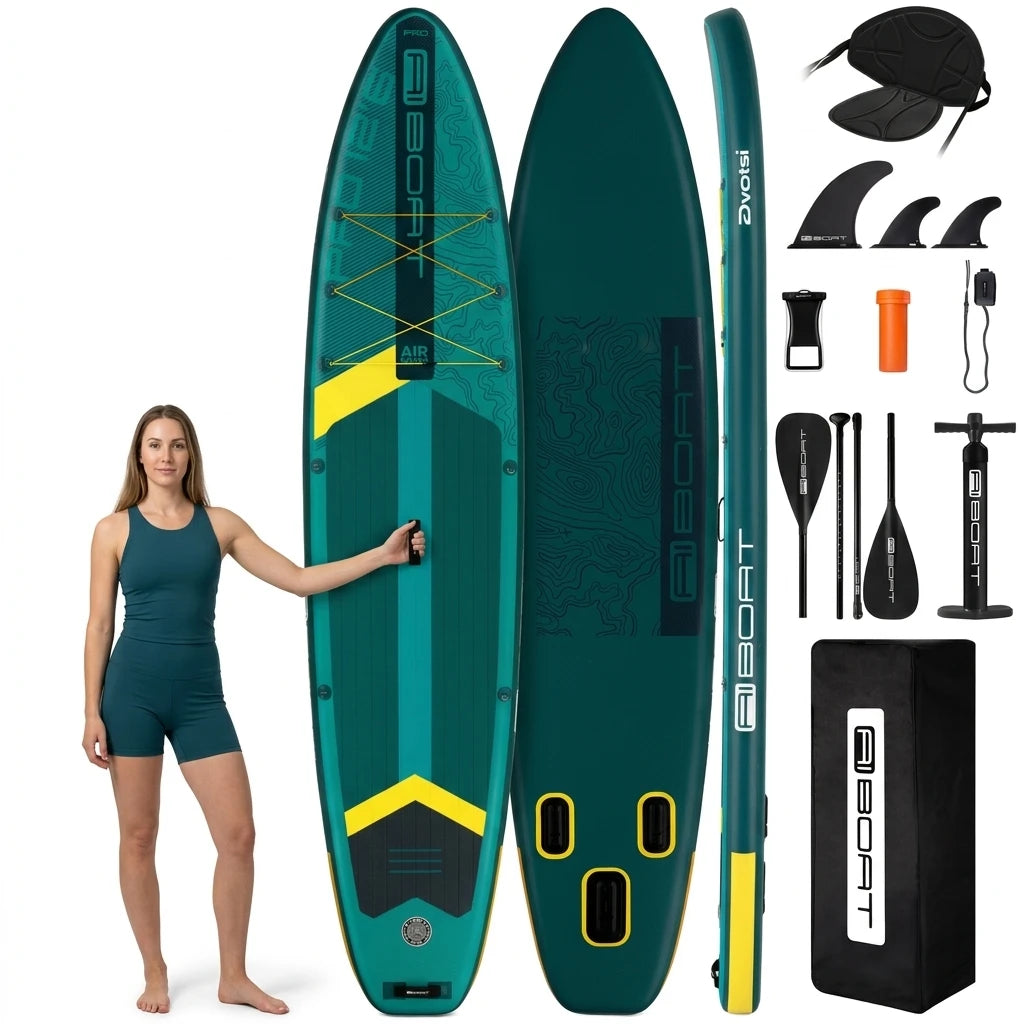 Overseas Spot Goods Paddle Board 12'6"x33"x6'' Inflatable Stand up Paddle Board sup Board Surfing Board for Sale