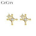 CZCITY Mini Silver Stud New Kid Girl Star 925 Female Trendy Latest Lovely Fashion Earring
