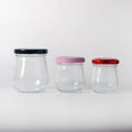 50g Mini Small Round Clear Home Decorative Food Jar Glass Bottle Bird Nest Bottle With Screw Lid