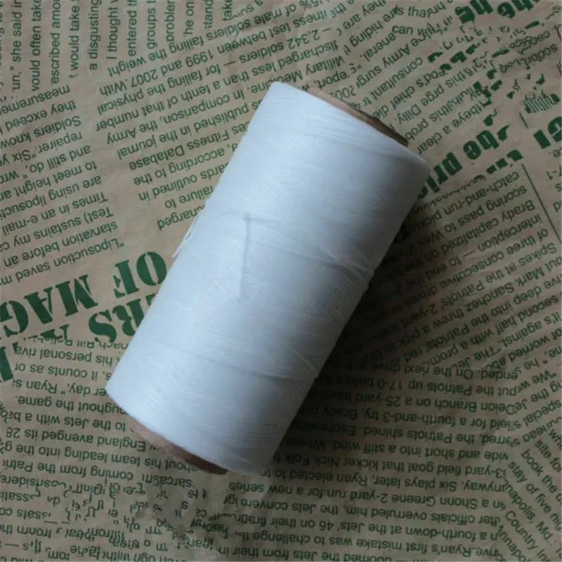 1.2mm 200M 210D Leather Sewing Coarse Waxed Thread Craft Wax Hand Stitching Cord Sewing Supplies