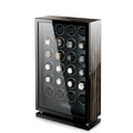 MINEESI Luxury 24-Slot Automatic Watch Winder Fingerprint Touch Screen Control Interior Backlight Mechanical Watch Storage Case