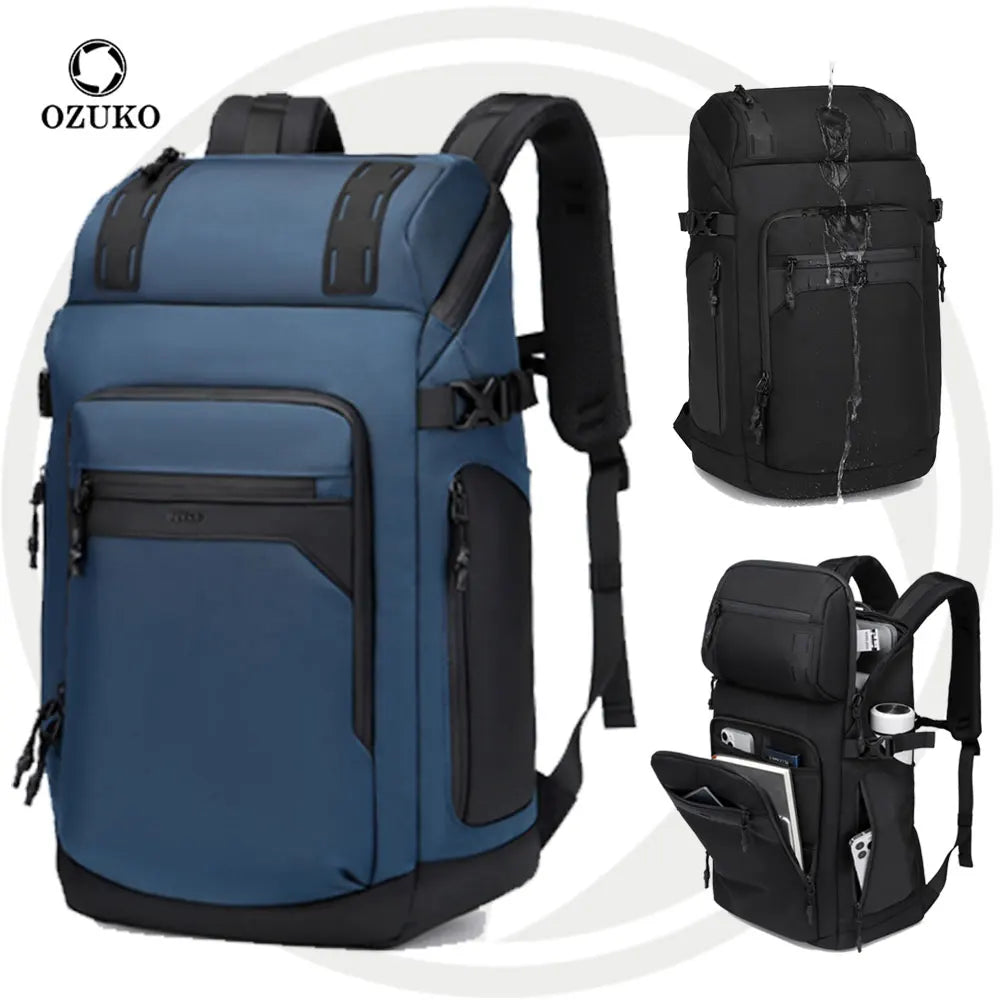 Ozuko 9630 Anti Theft Travel Laptop Backpack 15.6 Inch College Computer Bag for Men and Women Work Business