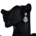 ROMANTIC Women Wedding Engagement Vintage Cubic Zirconia Big Water Shape Drop Earrings