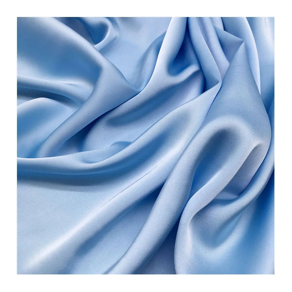 Ready Stock Soft Smooth Double satin imitate Acetate Silk Polyester Matte Satin Fabric for Sleepwear/dress/blouse