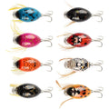 WEIHE 4cm 3.8g 8 Colors Artificial Ladybug Hard Fishing Lure Swimbait With 10# Hook