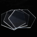 Clear Hexagon Acrylic Place Cards Eco-Friendly Wedding Guest Names and Table Number Organizer Modern Style