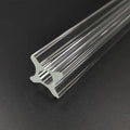 JR Glass Factory direct sales square heat resistant transparent hollow glass rod special shaped high borosilicate glass tube