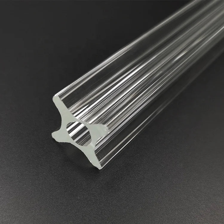 JR Glass Factory direct sales square heat resistant transparent hollow glass rod special shaped high borosilicate glass tube