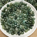 Burma Jade Grade a Jade Long Bead Passepartout Oil Green Round Bead Chain Ingredients Jade Crafts Wholesale