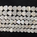 8mm 10mm Love Heart Shapes Natural Freshwater Shell Beads Mother of Pearl Loose Beads Strand DIY Necklace Jewelry Accessories