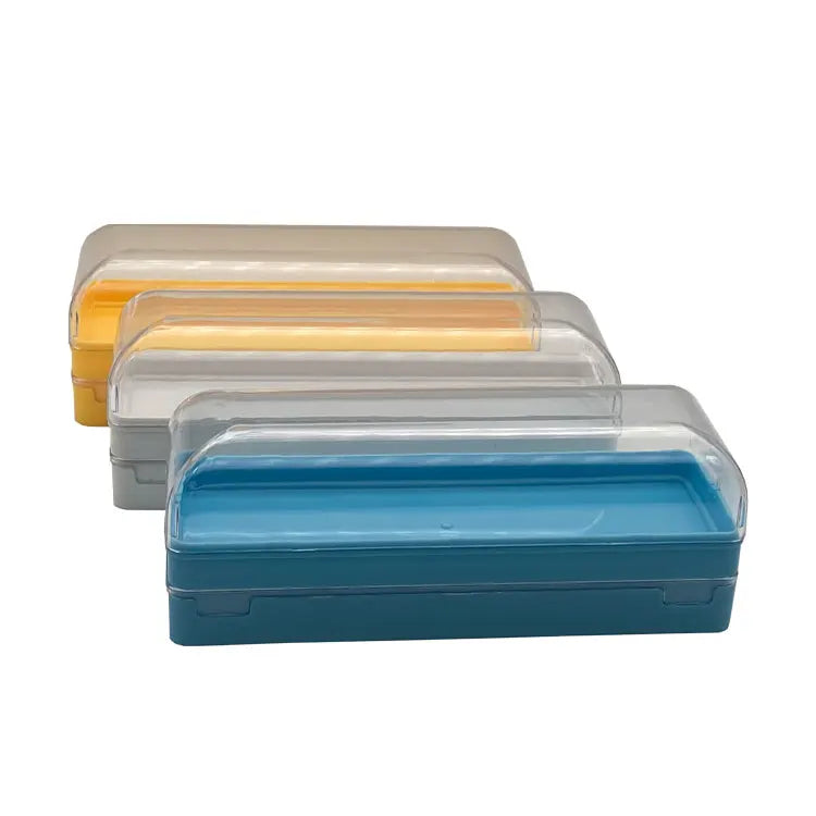 Wholesale Clear Dual Glasses Case Plastic Eyeglasses Packaging Double Layer Eyeglass Case