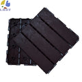 Upgrade Modern Design Interlocking Wood Decking Tiles for Balcony and Terrace Waterproof and Anti-Slip with Smooth Technics
