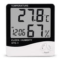 Professional Digital Temperature Humidity Meter for Eyelash Extension Workspace White Color