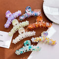 French Festival Style Acetate Hair Claws Elegant Valentine's Day Pearl Hair Clip for Styling Your Tresses