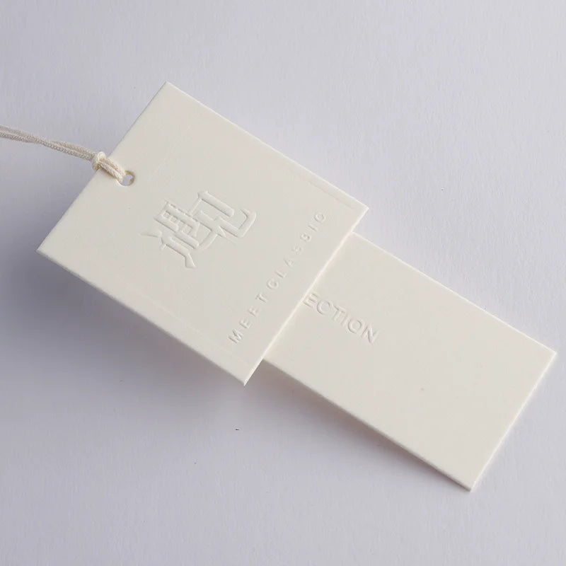 Wholesale Custom Clothing Labels Private logo Clothes Fabric Custom hang Tag
