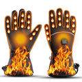 Waterproof USB Rechargeable Electric Heated Gloves Women Men Touchscreen Thermal Motorcycle Gloves Heated for Motorbike Skiing
