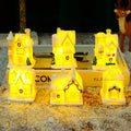 Christmas Scene Town Winter Snow Village Battery Operate Xmas Gift Holiday Tabletop Decorations Resin House DIY Hot Sell
