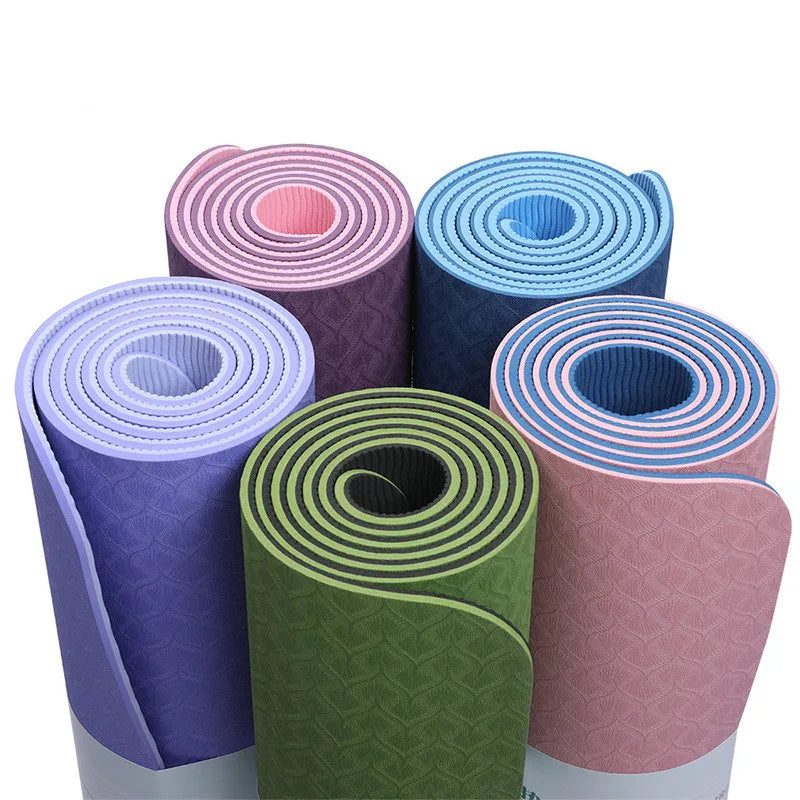 6MM Home Use Pilates Eco Non Slip Esterilla Yoga Exercise Equipment Tpe Yoga Mat