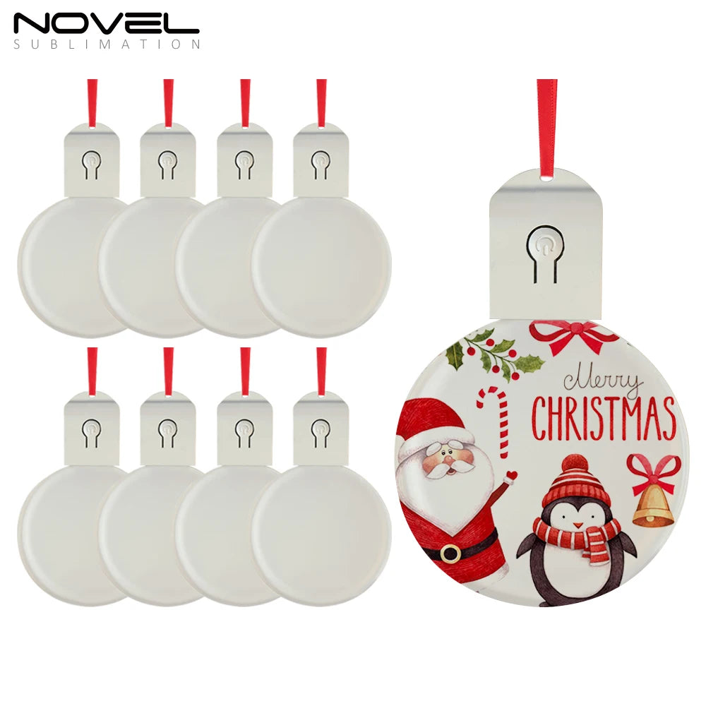 Custom Photo Printing Light up Ornament LED Night Light with Clear Acrylic Sheets Sublimation Christmas Ornament with Light