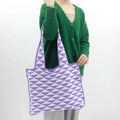 Wholesale Custom Organic Cotton Canvas Women's Knitted Tote Bag with Open Closure Personalized Logo Included