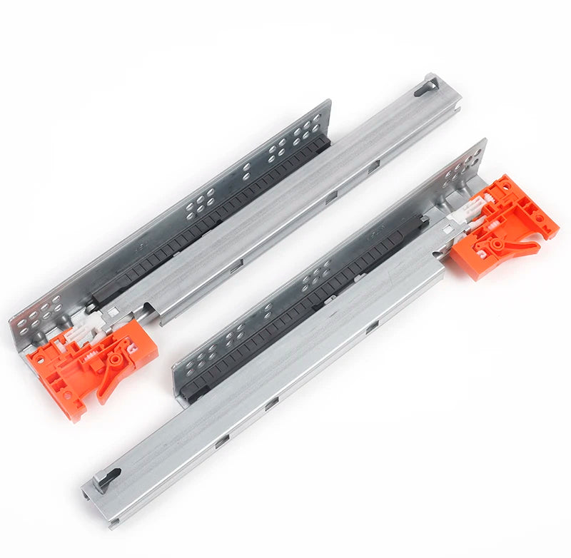 Furniture hardware drawer slides ball bearing 10-24 inch 3-fold full extension table drawer slide rail