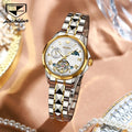 JSDUN 8937 Hot Sales Classic Fashion Moon Phase Gift Fashion Business Luminous Waterproof Woman Automatic Mechanical Watches