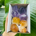 Raw Material Natural Stone Point Crafts Crystal Collection Gift Boxes Citrine Amethyst for Gift