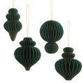 Paper Honeycomb Decorations Magnetic Stickers Home Festival Decorations Paper Hanging Ornaments Xmas Tree Bauble