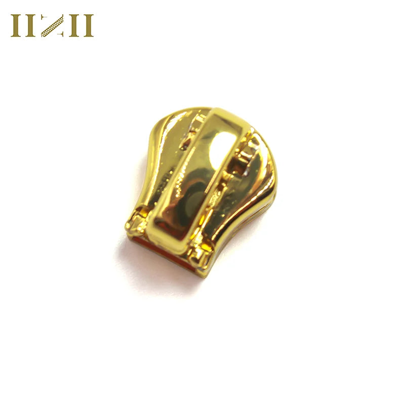 European Type Gold Zipper Slider 5 Replacement All Sizes Metal Material