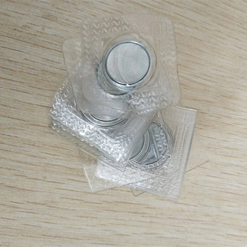 Strong PVC Waterproof Invisible Hidden Jacket with Magnetic Snap Button Bright Silver Eco-Friendly for Clothing Accessories