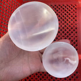 Hot Sale Carving Healing Stone Different Size Bowls Round Crystal Selenite Bowl for Decor