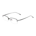 Trends Square Metal  Titanium Optical Eyeglass Brands Eyeglasses Half Frames for Men