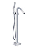 Modern Floor Mount Bathroom Faucets Freestanding Bathtub Faucet Bathroom Tub Faucets with Hand Shower