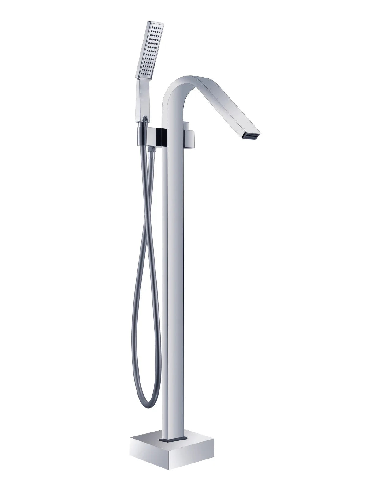 Modern Floor Mount Bathroom Faucets Freestanding Bathtub Faucet Bathroom Tub Faucets with Hand Shower