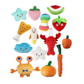 Hot Sale Cartoon-Style Cat Plush Toy Eco-Friendly & Fruit-Resistant Lifelike Vegetable and Fruit Chewing Toy Interactive