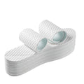 Cheap Wood Pulp Latex Barefoot Insoles Anti-slip Disposable Insoles Sweat Absorbent Breathable Shoe Pads Wholesale MOQ 5 Pairs