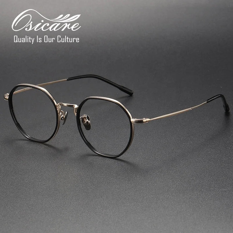 Custom Logo 8514 Luxury Classic Designer Trend Eyeglass Stock Spectacl Eye Glasses Optics Pure Titanium Eyeglasses Optical Frame