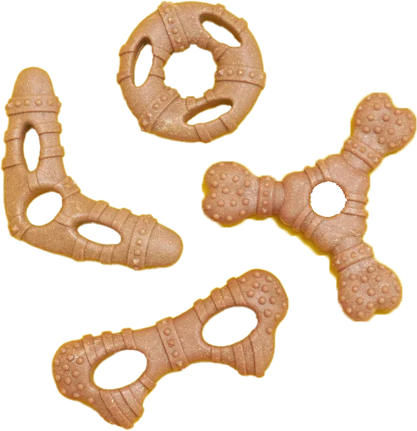 Daily Fashion Pet Chew Toy Wood-Plastic Bone Glasses Bite-Resistant Molar Stick Teeth Cleaner Stick for Dog Chew Toy