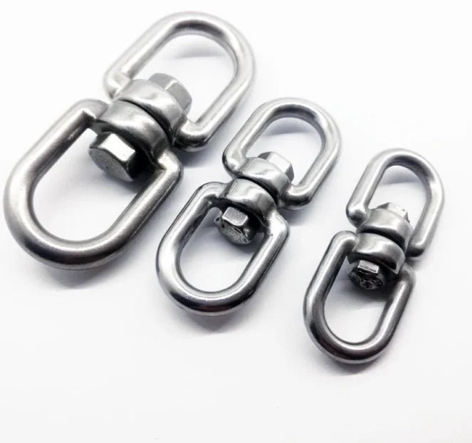 Price for 316 Stainless Steel Double Eye Swivel Hook Plain Finish for Mining Applications