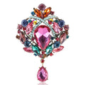 MM1573 Hot Selling Fashion Teardrop Brooch Women Rhinestones Brooch Jewelry Wholesale