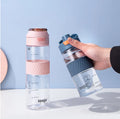 Leejo BPA-Free 650ml Tritan Flip Spout Top Sports Bottle Eco-Friendly Direct Drinking Carry Handle No Spill Hydration Fitness