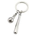 New 3D Metal Baseball Football Olive Softball Keychain UV Printed Carabiner for Leisure Games Cars Backpacks Fashion Style