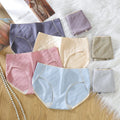 Women's Panties Cotton Female Underpants Solid Color Briefs Mid Waist Underwear Lingerie