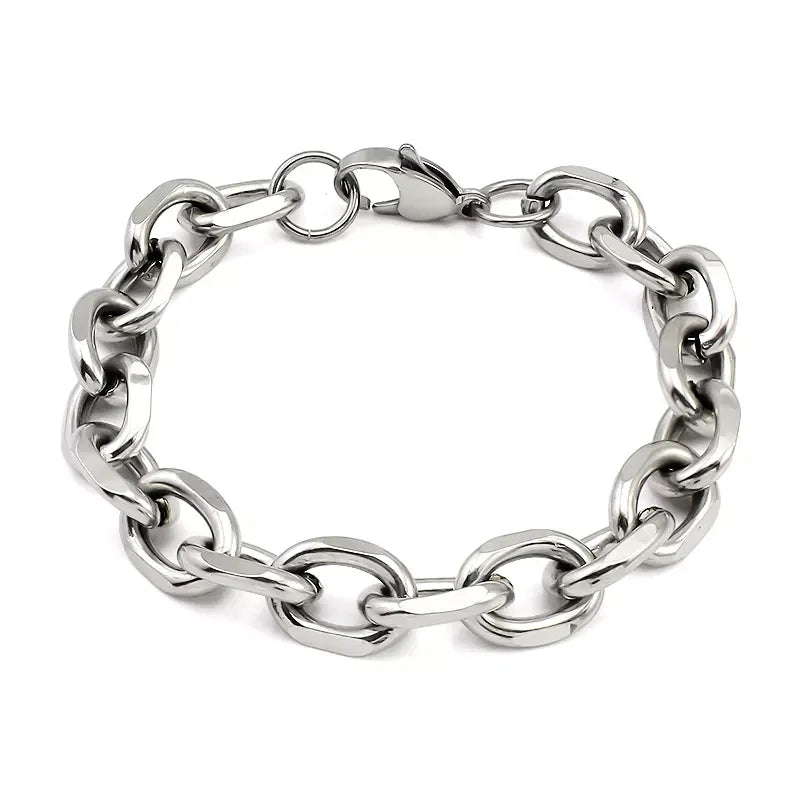 Hot Sell Long Layered Necklace with Bracelet Set Stainless Steel Anniversary Necklace and Bracelet Set Female Vintage